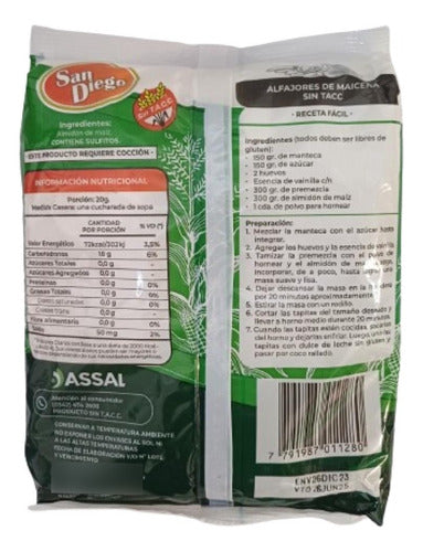 San Diego Almidón De Maíz Sin Tacc Libre Gluten Bolsa 500 Gr 1