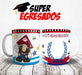 Plantillas Tazas Egresaditos Superheroes Diseños Sublimar #4 4