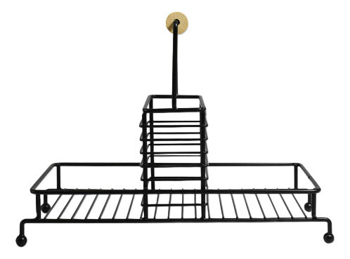 Escurridor Organizador Metalico Negro Lh-3687 1