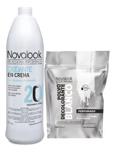 Oxidant 20 Vol and White Bleaching Powder Combo x2 Novalook 0