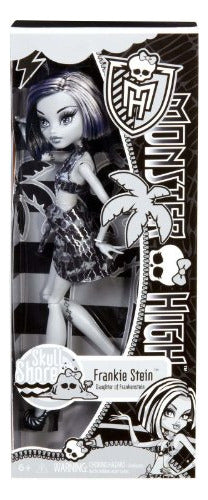 Monster High Skull Shores Blanco Y Negro Frankie Stein Doll 0