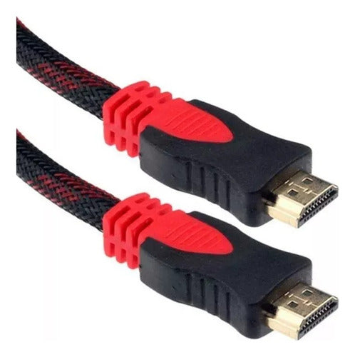 Cable Mallado Largo 3mts Blindado Hdmi Macho A Macho 0