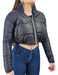 Women's Short Inflatable Puffer Jacket Fashion Coat 1