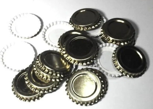 Corona 40mm Golden Metal Bottle Caps Pack of 100 0