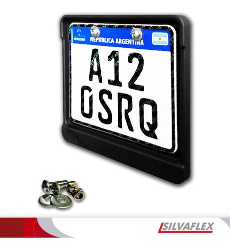 SILVAFLEX® Antishox® Motorcycle License Plate Protector | Prevents Vibration and Damage 3