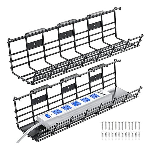 Bandeja De Administración De Cables Debajo Del Escritorio, P 0