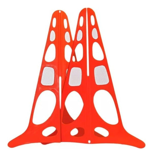 Detachable Reflective Traffic Cone 50cm PVC x1 1
