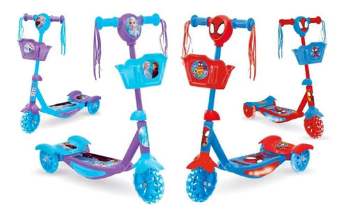 Sebigus Children’s Scooter 3 Wheels Frozen Spider-Man Disney 0