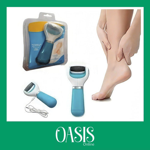 Oasis Wireless USB Foot Exfoliator + 3 Replacement Heads 1