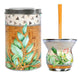 Set Mate Kit with Glass Mate, Yerba Mate Holder, and Aluminum Straw - Various Designs - Madu Brand 64