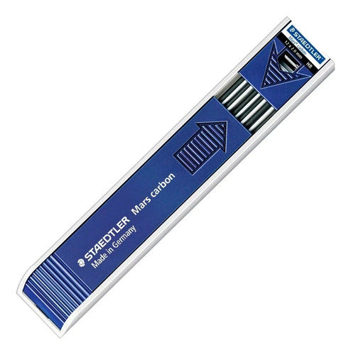 Staedtler Minas 2 Mm Hb Pack of 12 for Mechanical Pencils + Sharpener 0