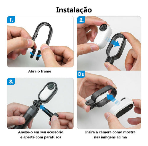 Armação Moldura Frame Para Insta360 Go 3 - Telesin 5