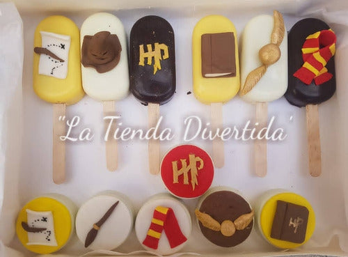 Caja Paletas Rellenas Y Oreos Bañadas Harry Potter 1