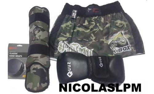 Special Offer: Boxing Kit with Focusing Gloves, Bag Mitts, and Wraps by Shark Box 9