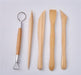 Set of 4 Wooden Modeling Tools + 1 Carver. High Quality 0