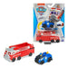 Paw Patrol Fire Truck and Police Car 2-in-1 Rescue Vehicle Set with Special Packaging 0