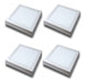 Sica 4-Pack 18W LED Surface Mount Square Panel Light - Cool/Warm White 220V 2