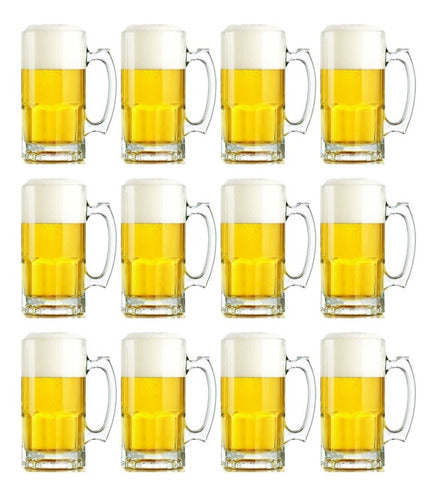 Crisa Chopp Cerveza 1 Litro Jarra Vidrio Pack X12 U 0