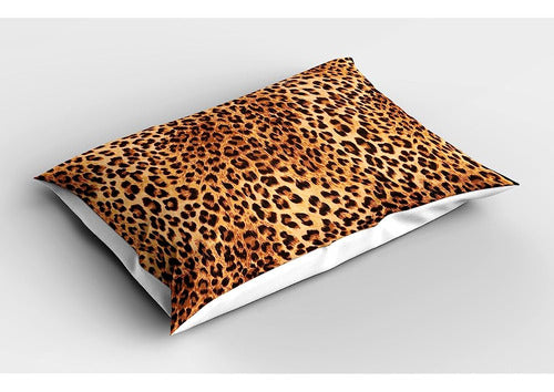 Lunarable Animal Print Pillow Sham, Wild Animal Leopard Skin 1