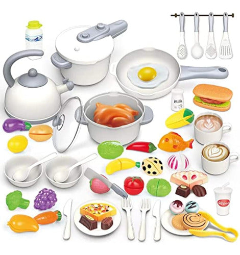 Yalujumb Kitchen Toys for Kids, 76 Pieces 0