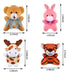 32 Piezas Mini Juguetes De Peluche De Animales Safari Juguet 1