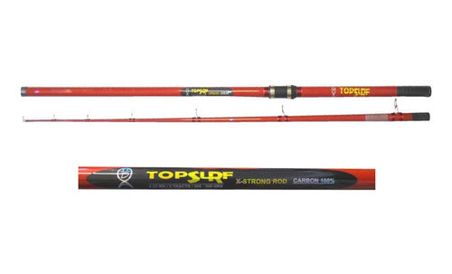 Top Surf 4.20 2-Piece Front Casting Rod 100% Carbon 200 - 300 Grs 0