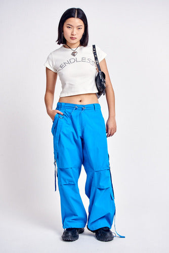 47 Street Seoul Wash Parachute Pants for Women 4