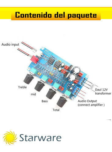 Starware NE5532 Preamplifier Module Volume Tone EQ Control 1