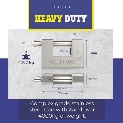 Cerradura De Alta Resistencia Magmaus® Rtl / 70 Para Contene 1