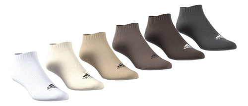 Adidas Cushioned 6-Pack Unisex Multicolor Training Socks 0