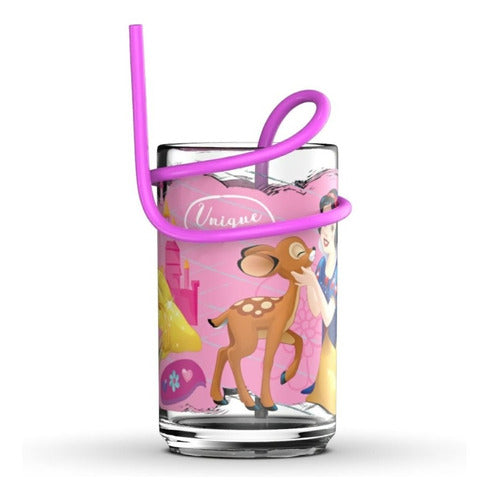 Disney Junior Princesses Straw Drink Cup with Serpentine 0