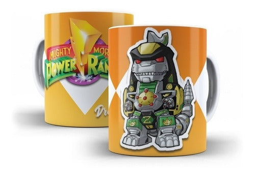 Kit Diseños Plantillas Tazas Power Rangers Sublimación 3