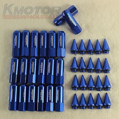 20pcs Azul M12x1.5 Cap Tacon Sintonizador Largo 60mm Alumini 1