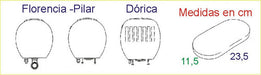 Tapa Deposito Para Mochila Florencia Oval Y Kit Tirado Blanc 1