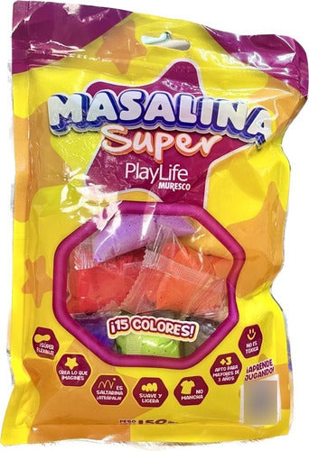 Muresco Super Flexible Bouncy Dough Playlife Masalina 15 Colors 0