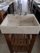 Handcrafted Travertine Marble Sink Countertop 50x50 Wide Front 3