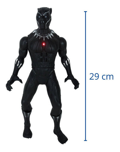 Boneco Pantera Negra Articulado Vingadores 30cm Com Som 3