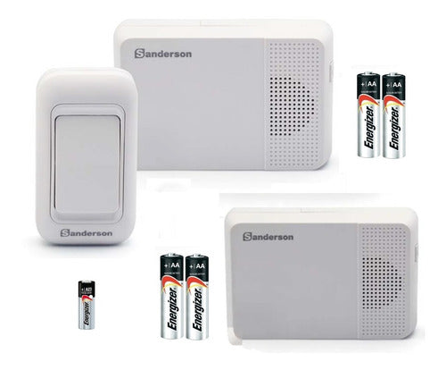 Wireless Outdoor Battery-Powered Doorbell with 2 Receivers 200m Range 4
