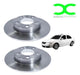 Bar Rear Brake Discs VW Volkswagen Bora 1.8 1.9 2.0 1