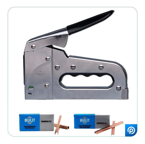 Bulit Professional Chrome Stapler with 1000 Staples 0