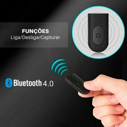 Bastão Selfie Pau De Selfie Tripé Gopro Bluetooth Gravação 2