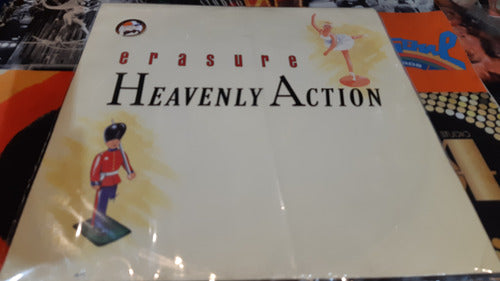 Erasure Heavenly Action Vinilo Maxi Uk Muy Buen Estado 1985 0