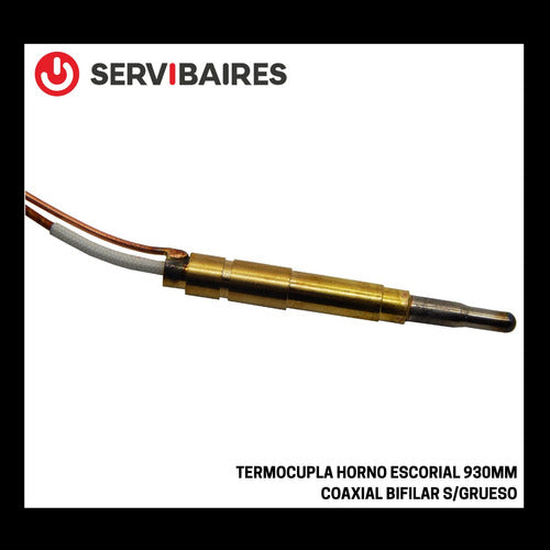 Escorial Termocupla Horno Coaxial Bifilar 930mm S/ Grueso 1