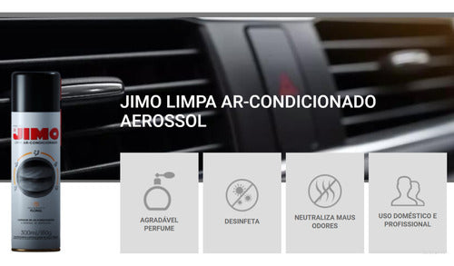 Kit 2 Limpa Ar-condicionado Automotivo Carro Aero 300ml Jimo 2