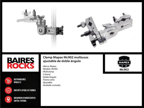 Mapex Multi-Function 2-Bolt Clamp with Swivel MC902 1