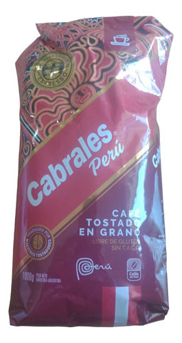 Cabrales Cafe 1kg En Grano Tostado Peru 0