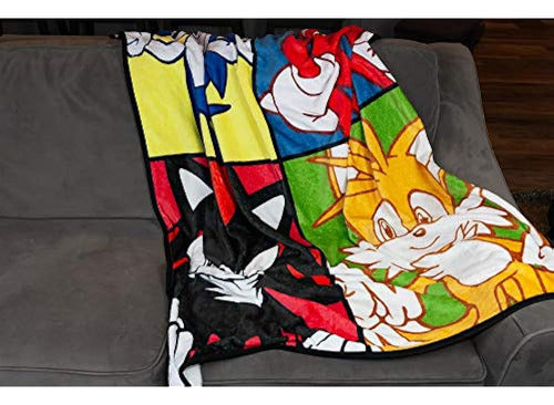 Sonic The Hedgehog Warhol Manta | Manta De Lana Grande De 45 4