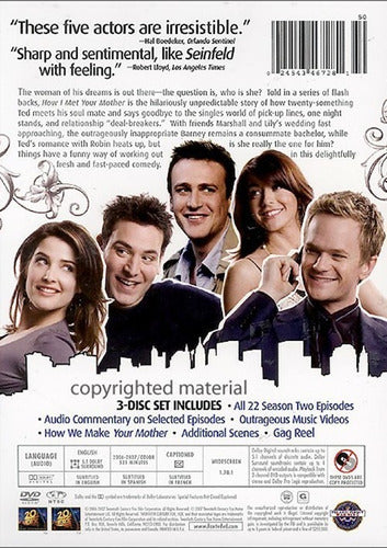 Dvd How I Met Your Mother Season 2 / Temporada 2 1