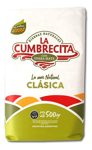 La Cumbrecita Yerba Mate Clasica 500g Pack X10 1