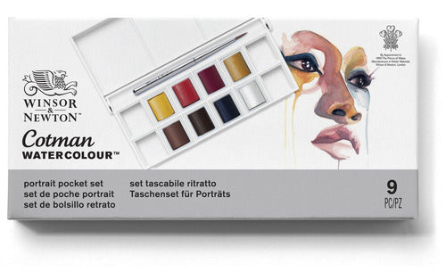 Winsor & Newton Acuarela Cotman Set Portrait 8hp 2